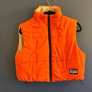 Orange women’s Puffer Vest